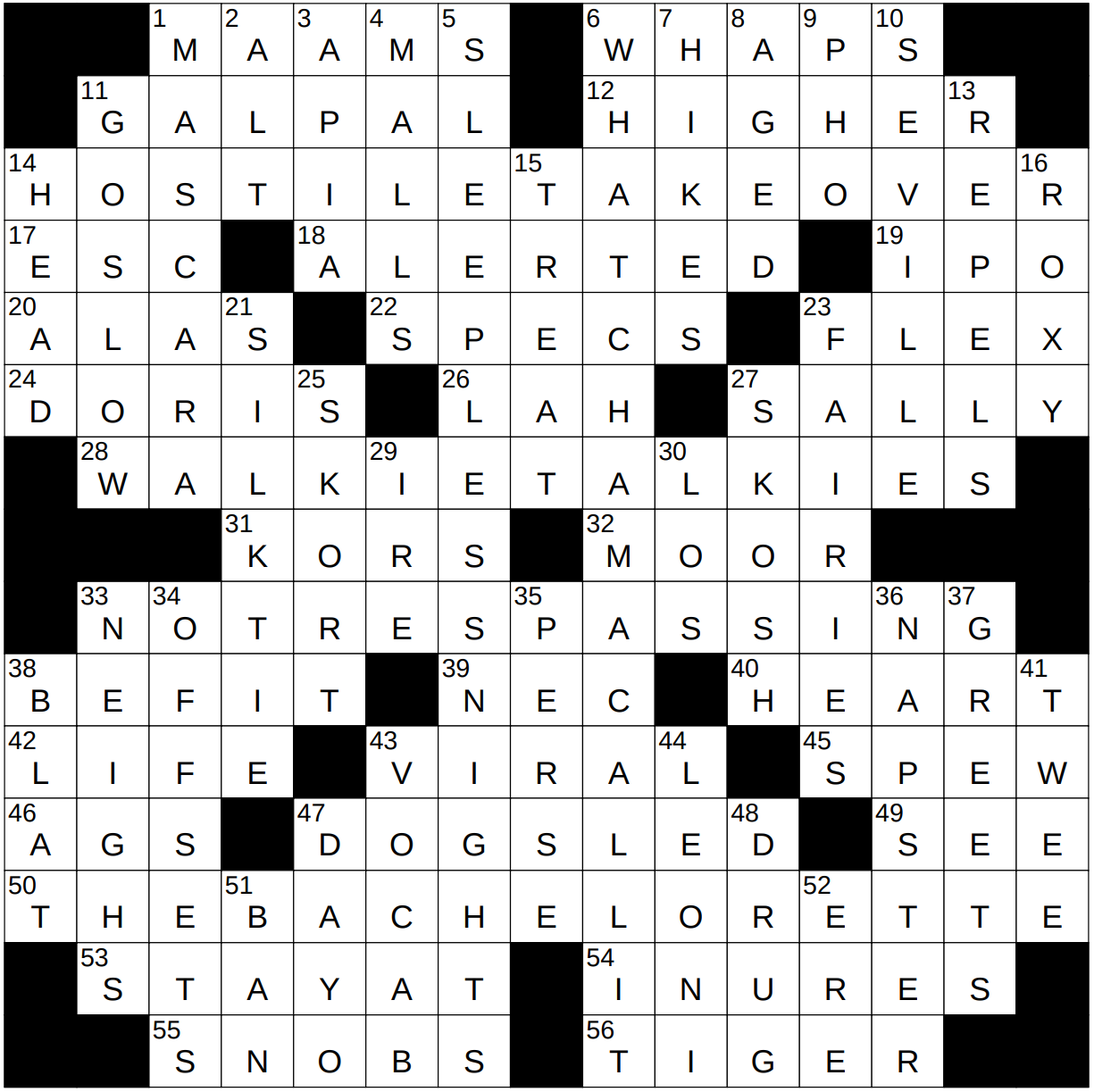 0114 23 NY Times Crossword 14 Jan 23 Saturday NYXCrossword