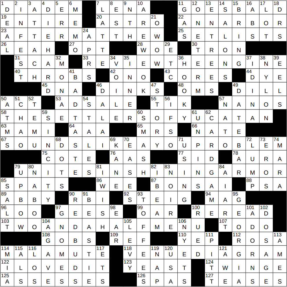 0118 26 NY Times Crossword 18 Jan 26 Sunday NYXCrossword