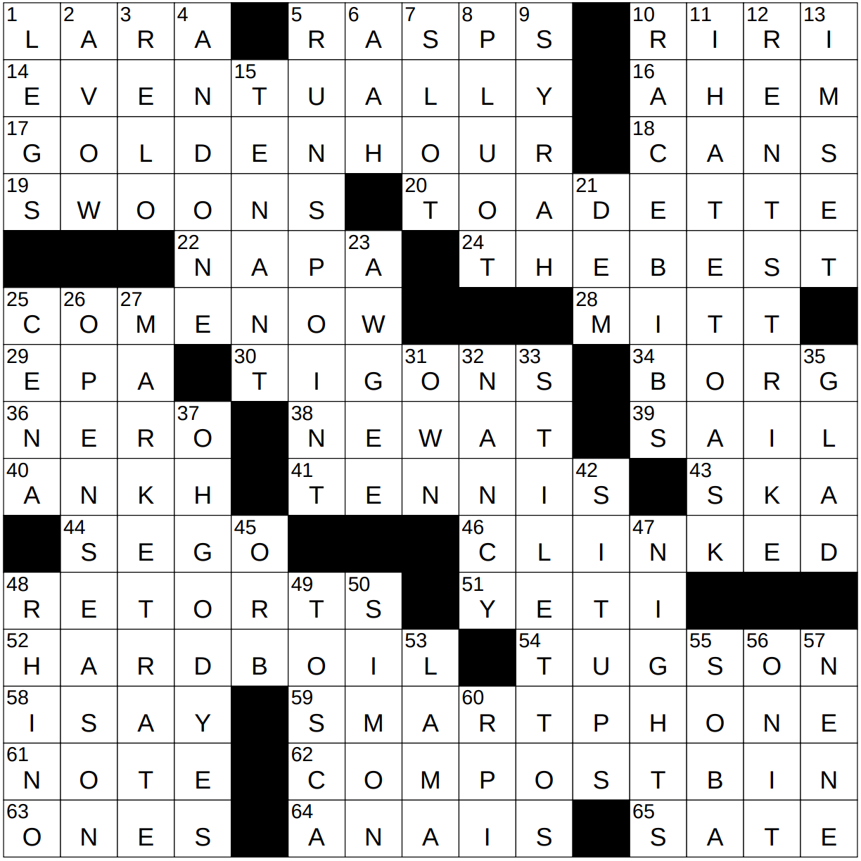 0224 24 NY Times Crossword 24 Feb 24 Saturday NYXCrossword