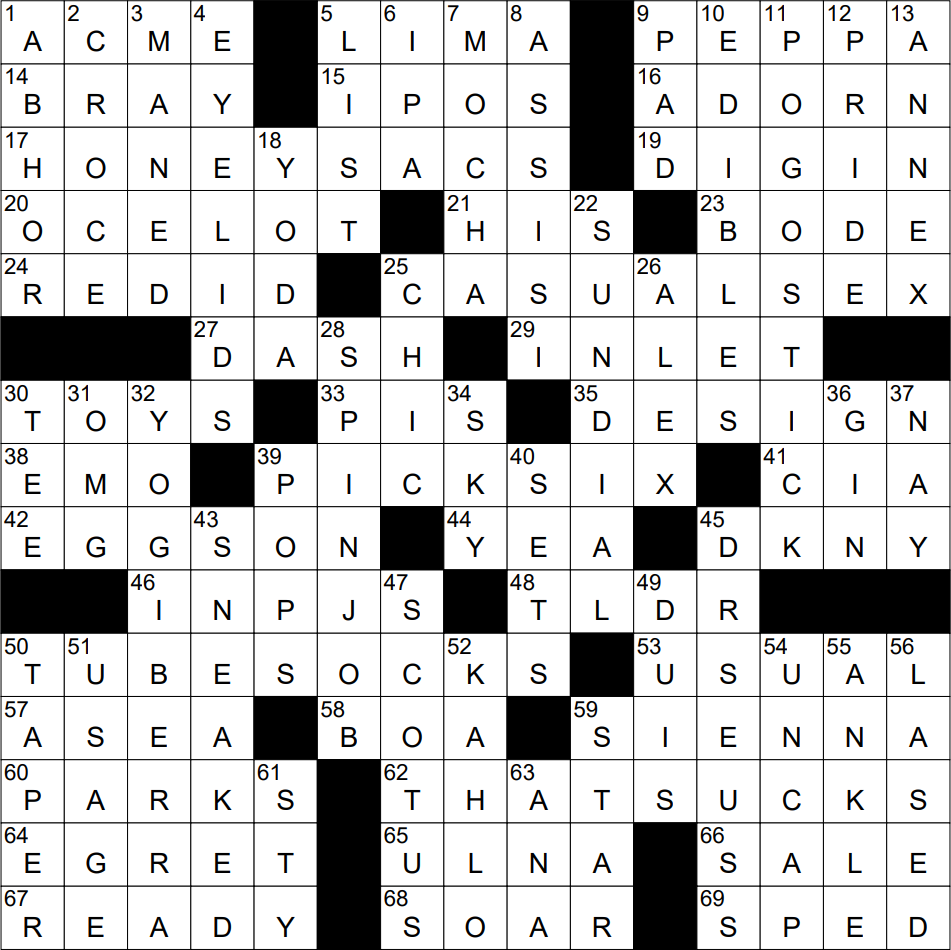 0403 23 NY Times Crossword 3 Apr 23 Monday NYXCrossword