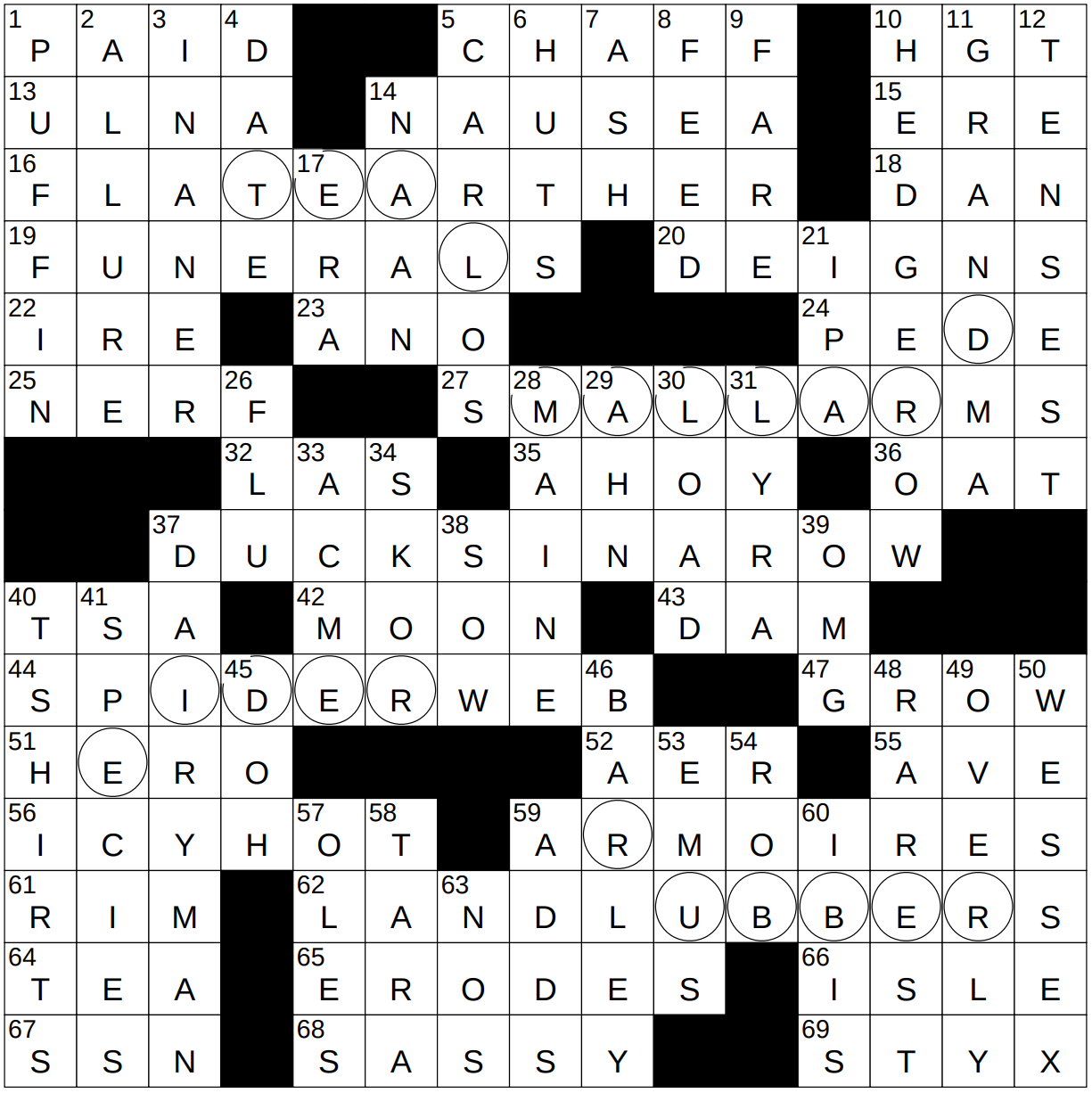 0605 24 NY Times Crossword 5 Jun 24 Wednesday NYXCrossword