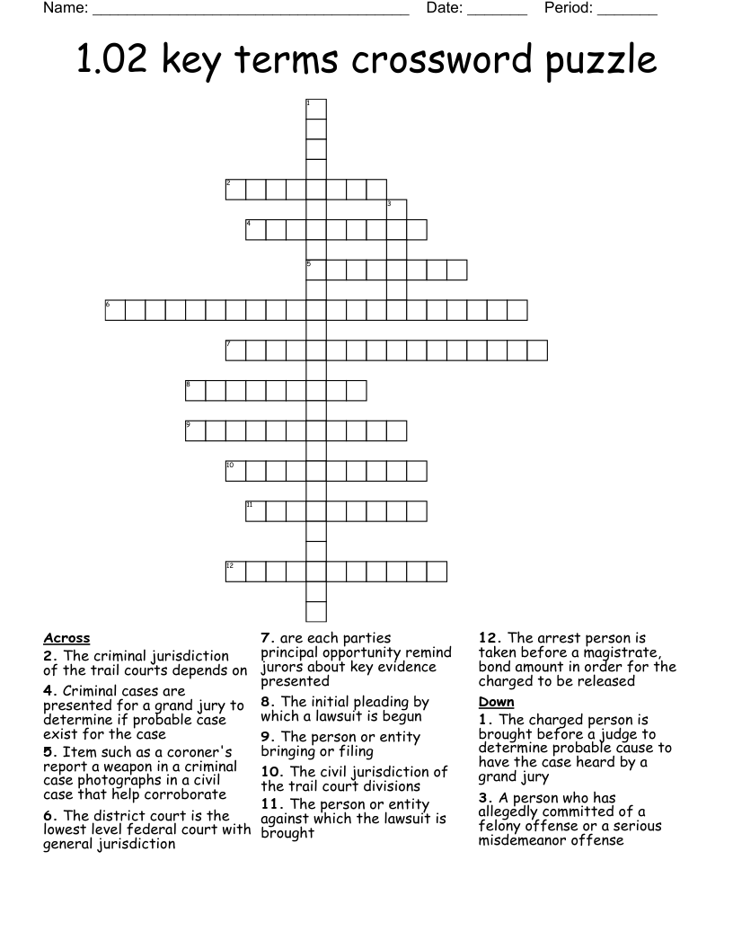 court order crossword clue