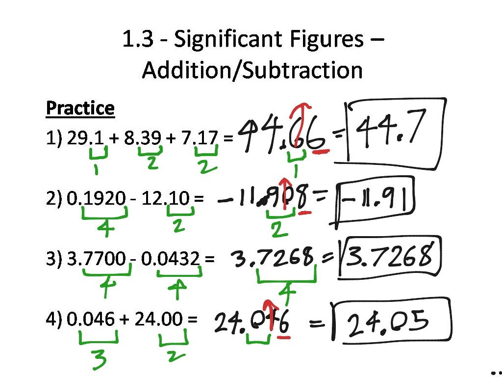1 3 Significant Figures Addition Subtraction ShowMe 1 3 Significant Figures Addition Subtraction ShowMe