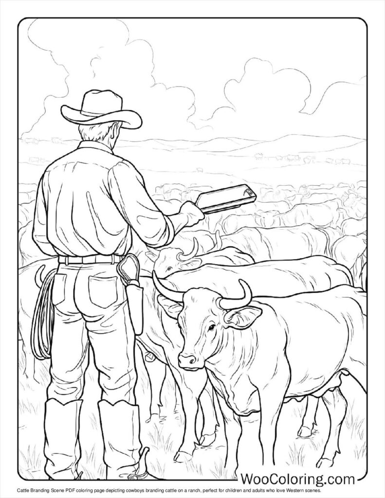 100 Cowboy Coloring Pages Free PDF To Print Woo Coloring