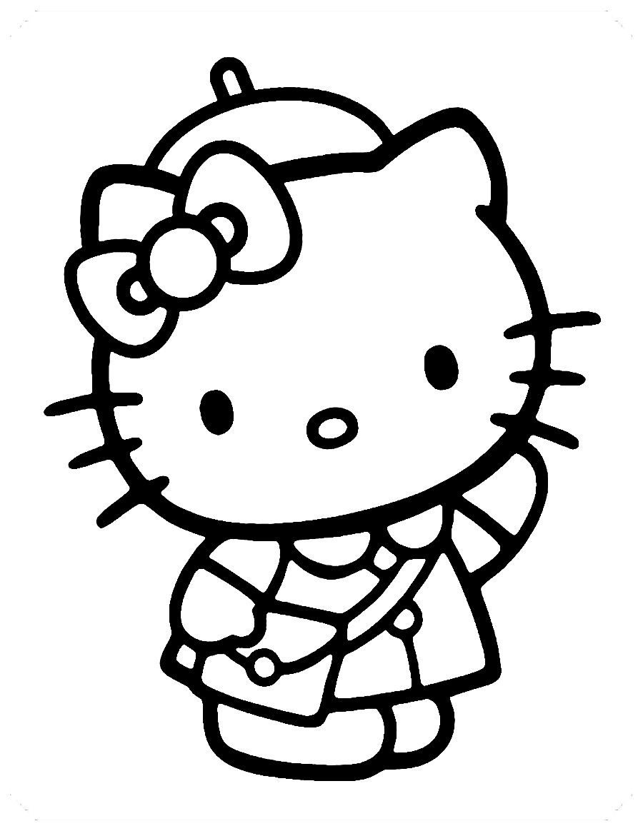 hello kitty para colorear hello kitty para colorear