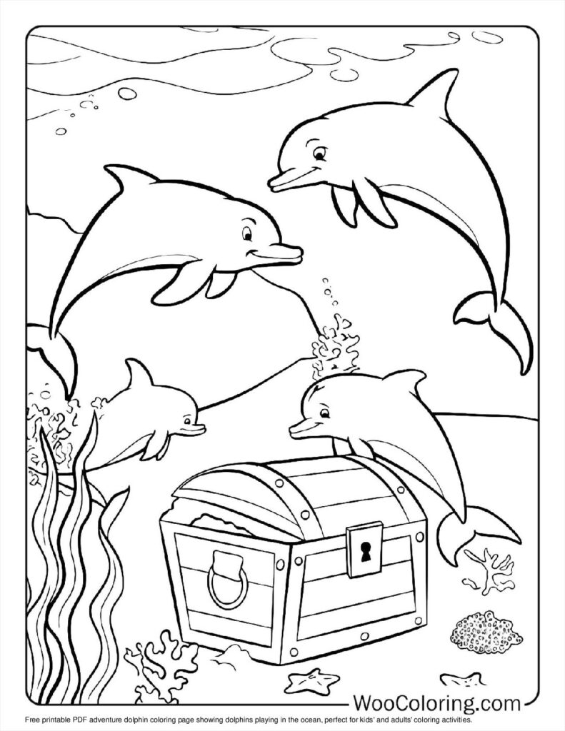 100 Dolphin Coloring Pages Free PDF To Print Woo Coloring 100 Dolphin Coloring Pages Free PDF To Print Woo Coloring