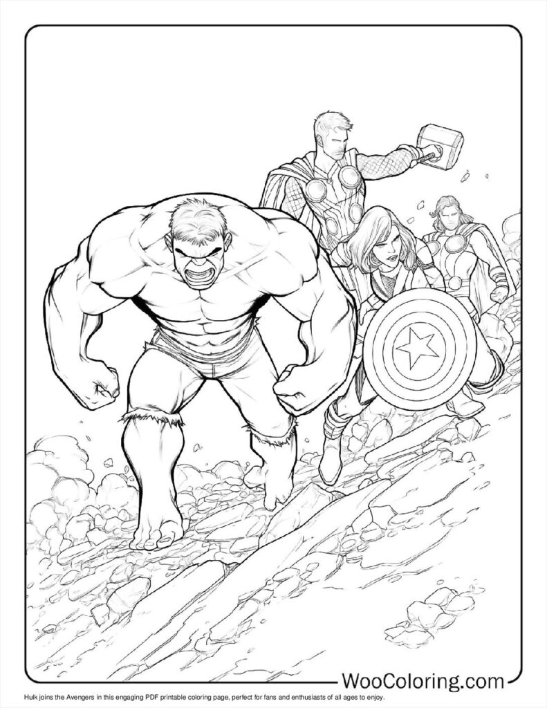 100 Hulk Coloring Pages Free PDF To Print Woo Coloring