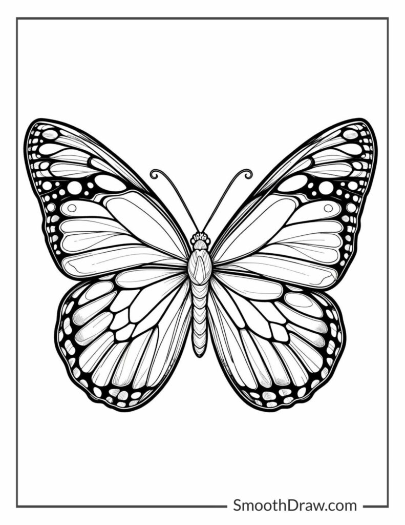12 Butterfly Coloring Pages Free PDF Printables 12 Butterfly Coloring Pages Free PDF Printables