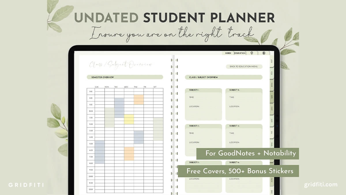 12 GoodNotes Student Templates Planners Note Taking More 12 GoodNotes Student Templates Planners Note Taking More