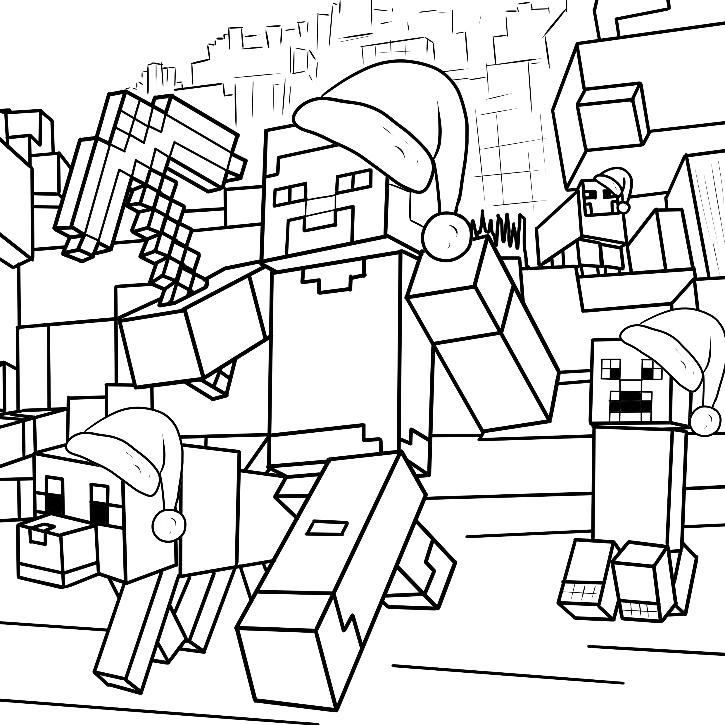 minecraft colouring pages free minecraft colouring pages free