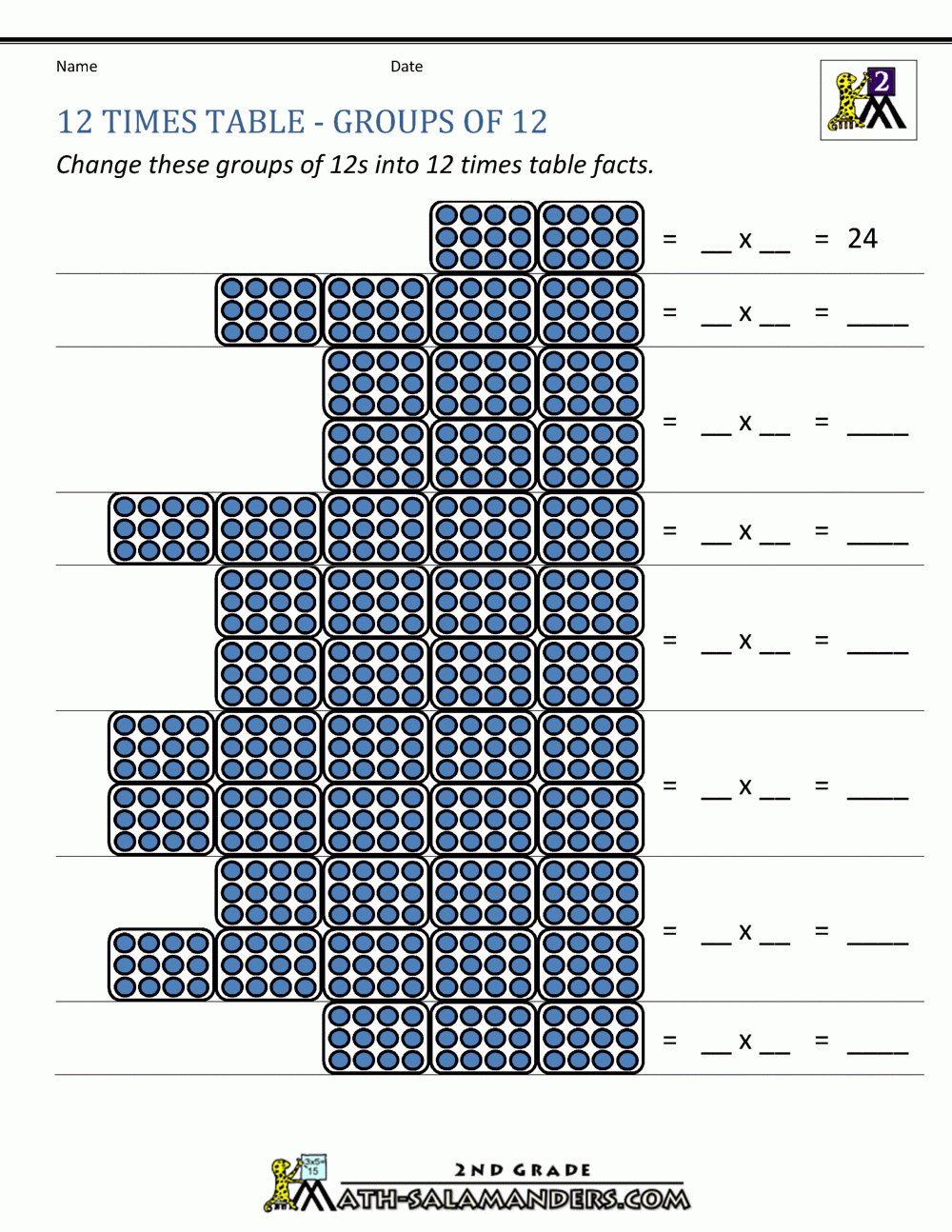 12 multiplication facts worksheet 12 multiplication facts worksheet