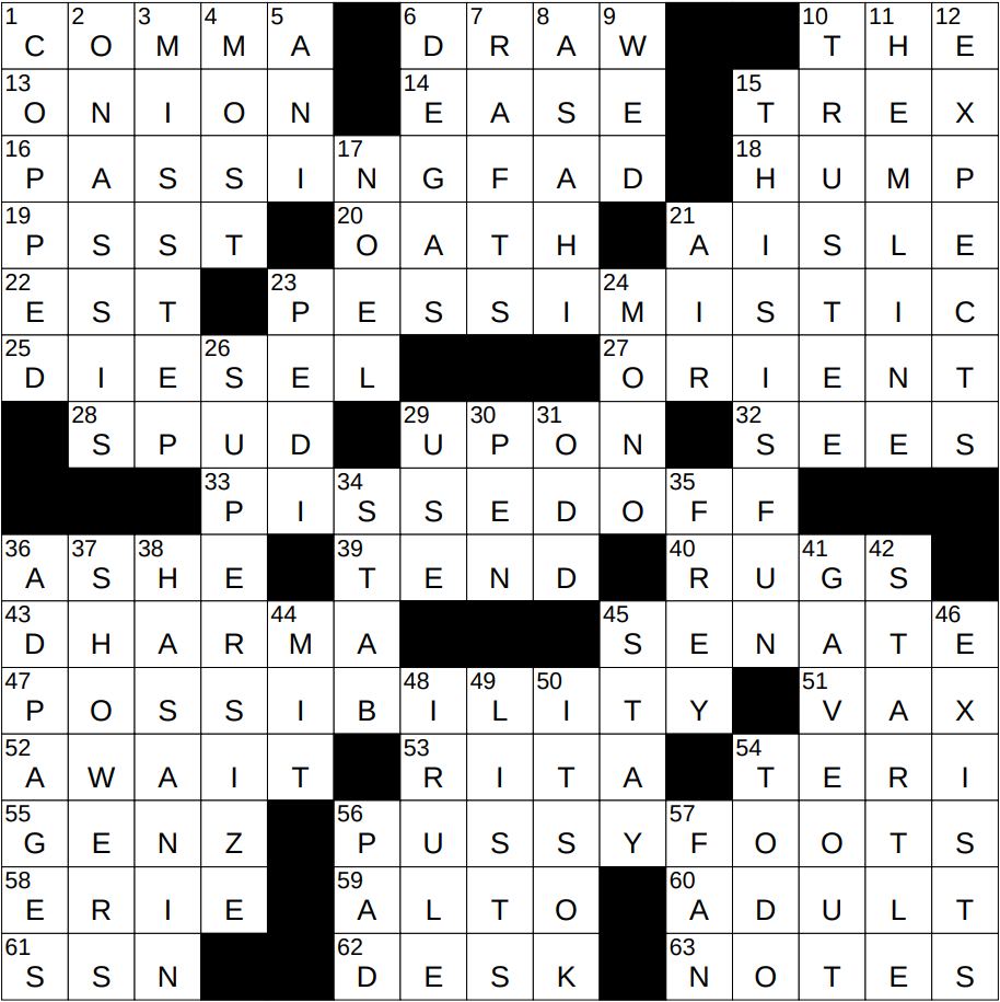 1202 24 NY Times Crossword 2 Dec 24 Monday NYXCrossword
