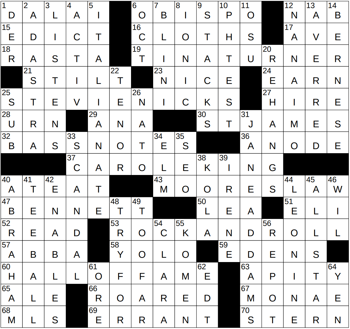 1228 22 NY Times Crossword 28 Dec 22 Wednesday NYXCrossword