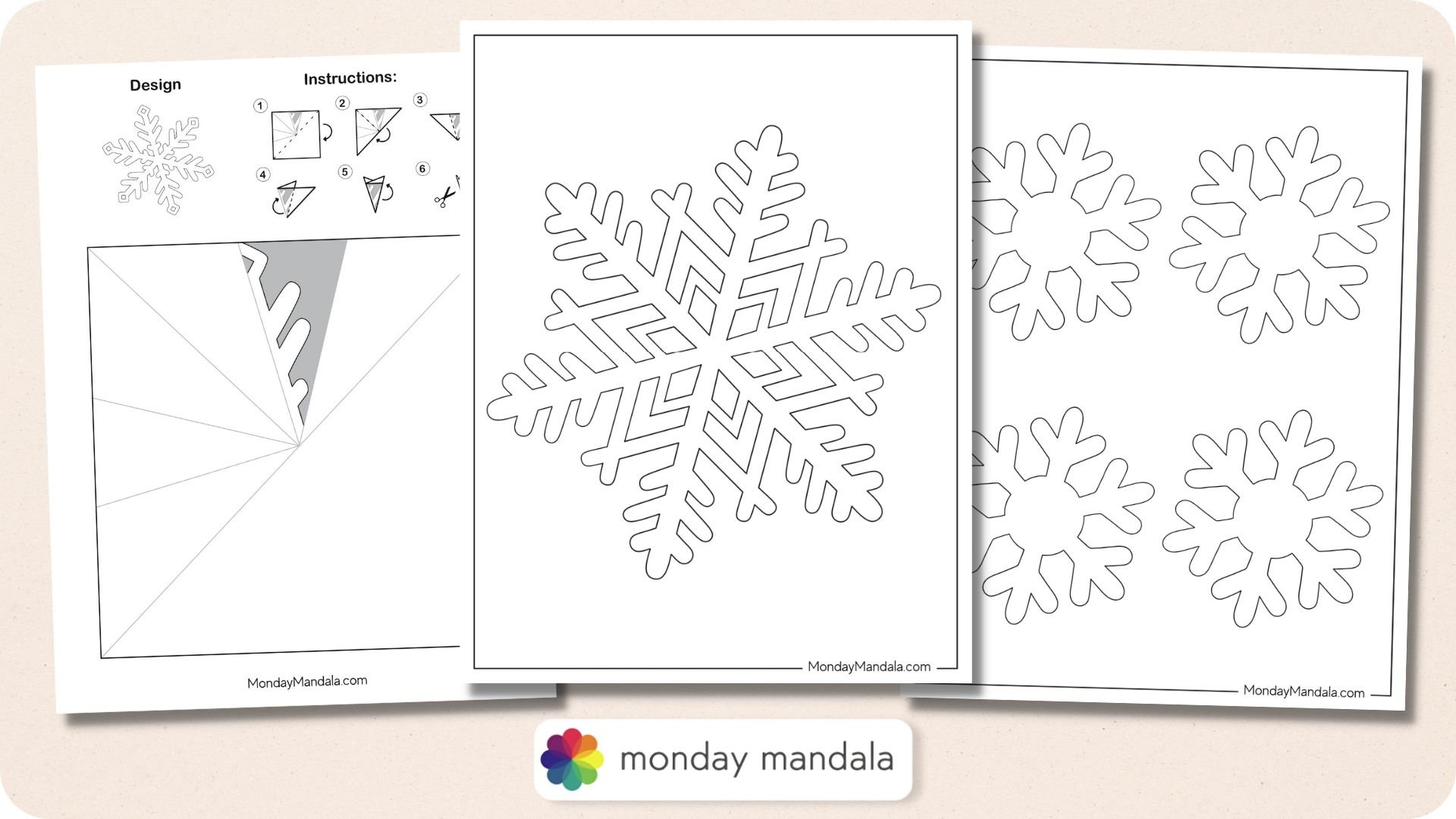 150 Paper Snowflake Templates Free PDF Printables 150 Paper Snowflake Templates Free PDF Printables
