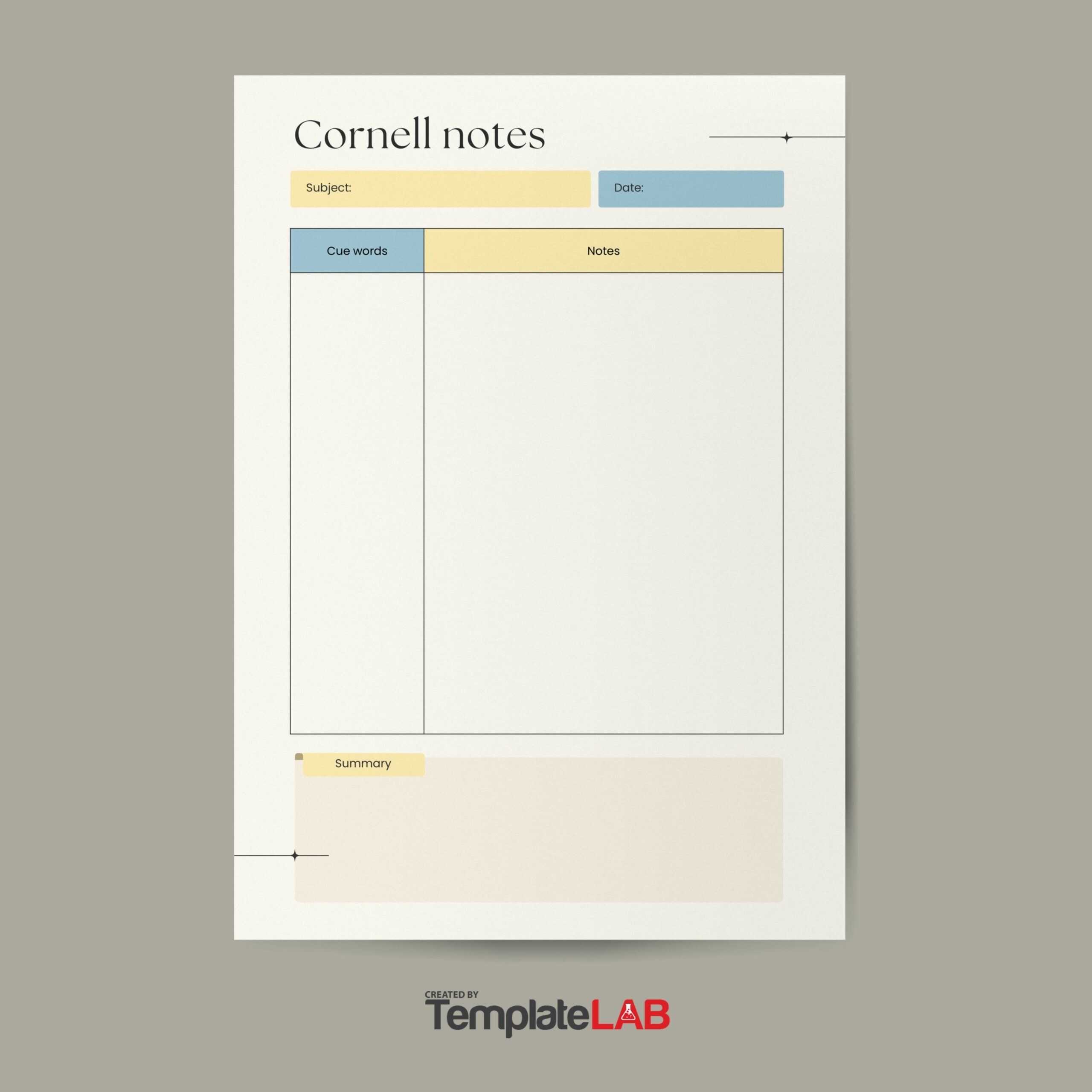 16 Printable Cornell Notes Templates Word Excel PDF 16 Printable Cornell Notes Templates Word Excel PDF