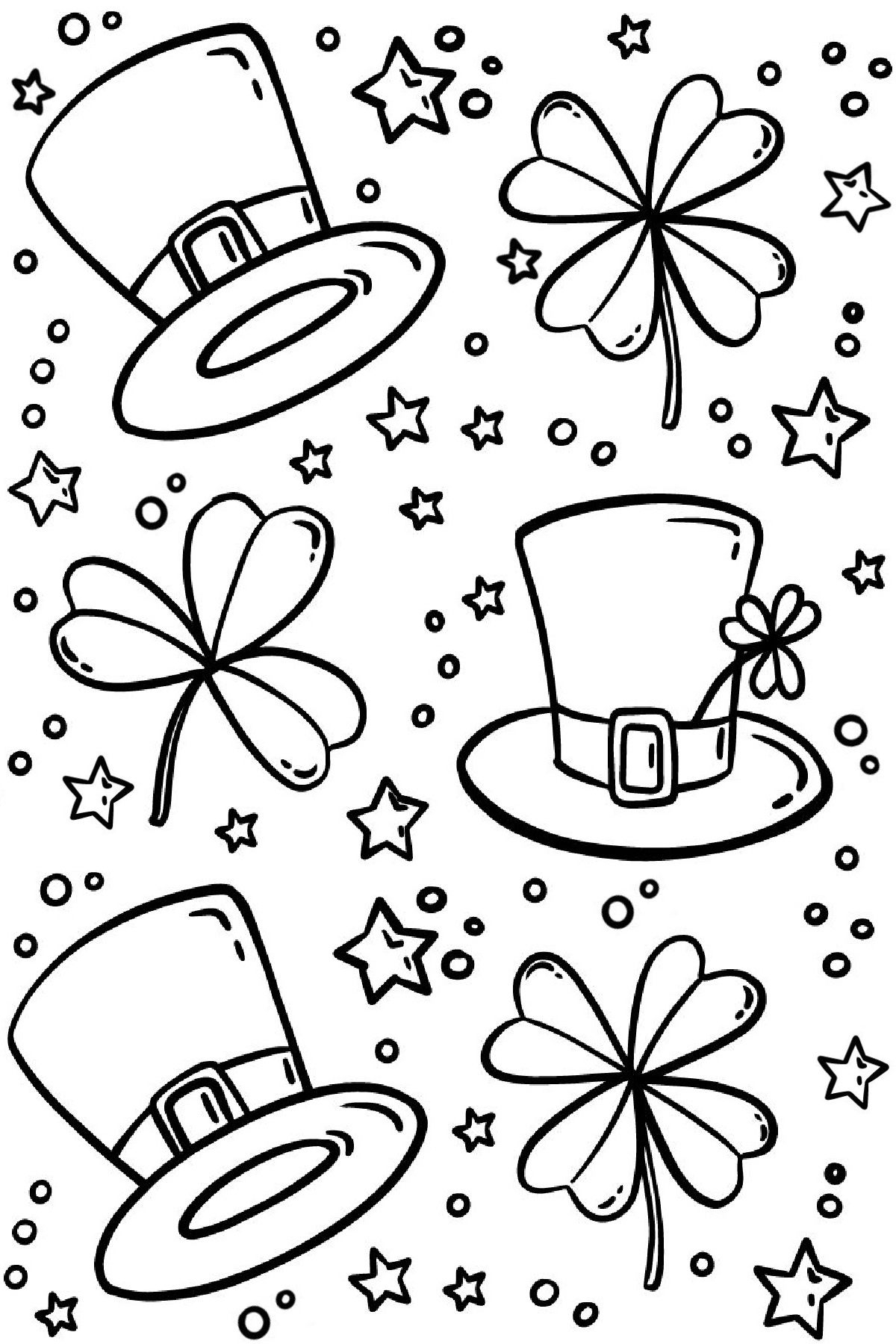 st patrick day coloring pages