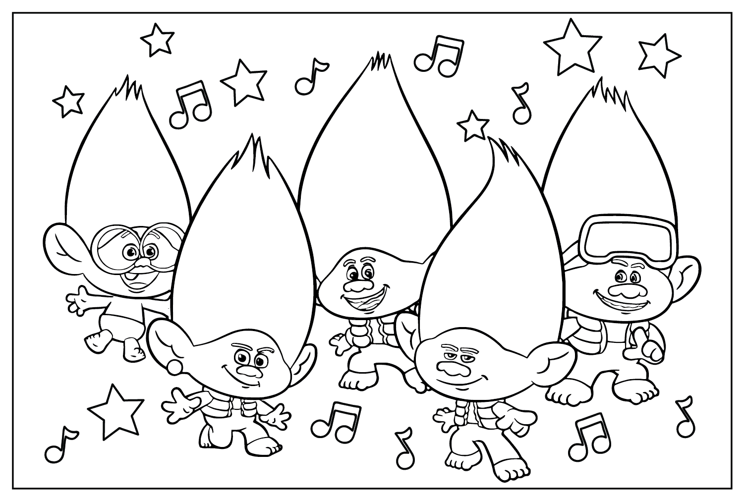 trolls colouring in pages trolls colouring in pages