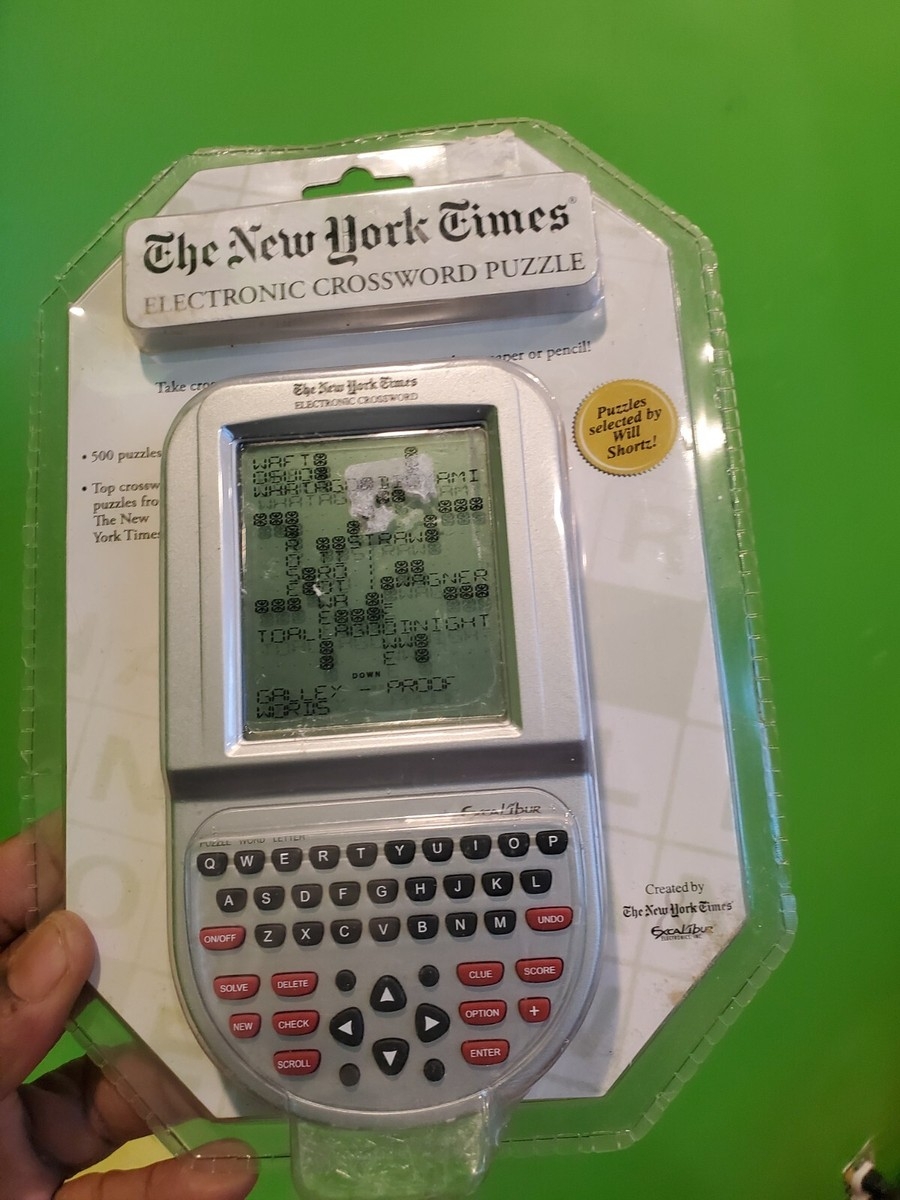 2006 Excalibur The New York Times Electronic Crossword Puzzle Handheld Game EBay