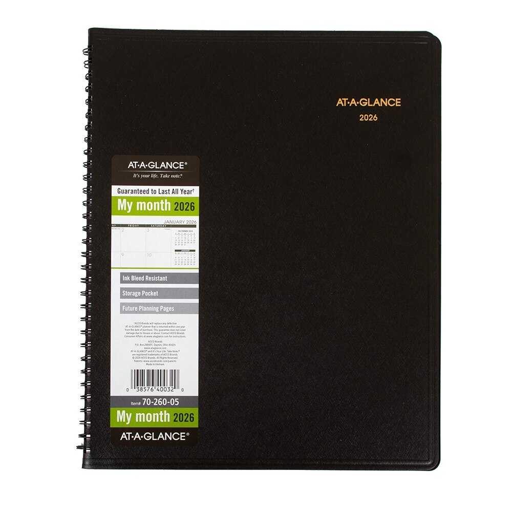 at a glance monthly planner 2026