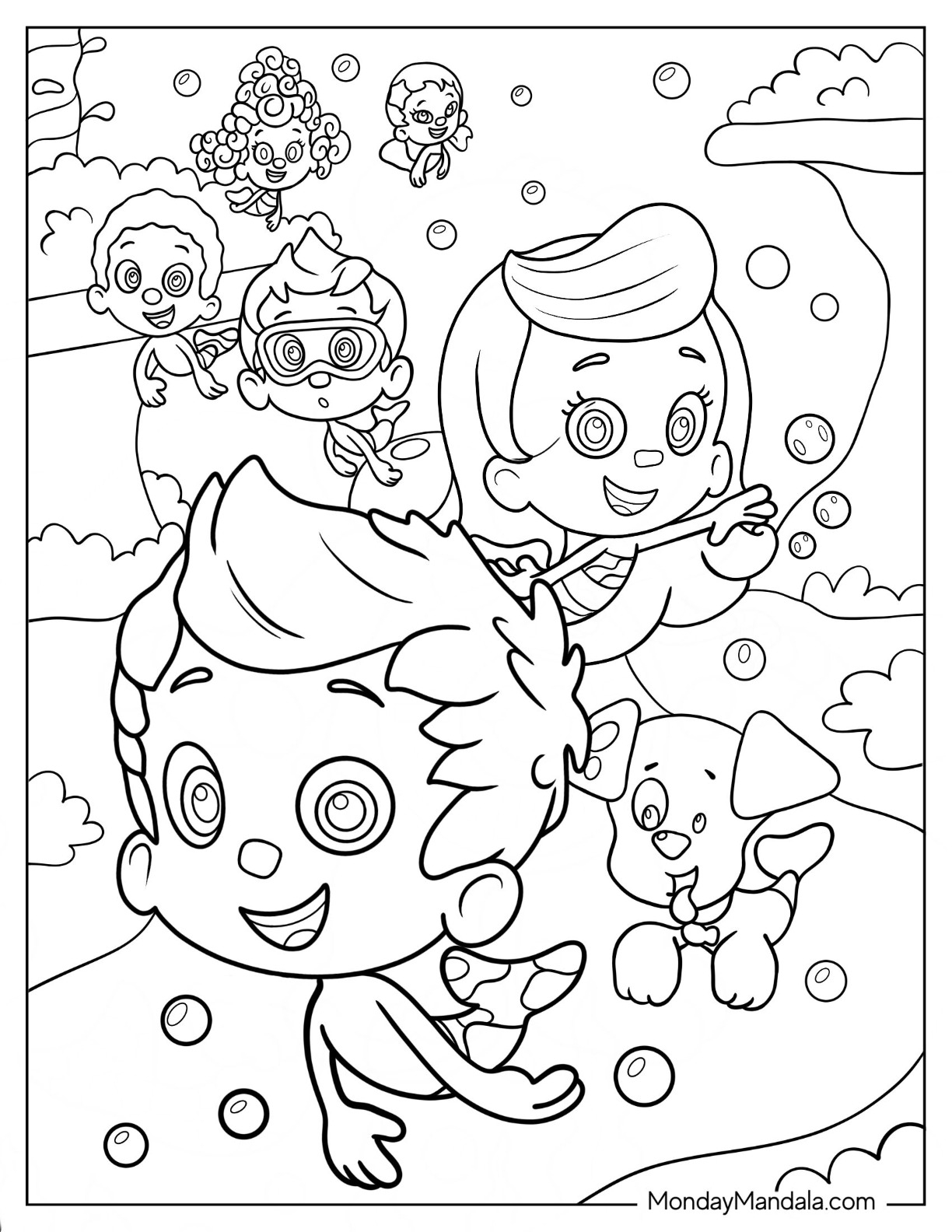 22 Bubble Guppies Coloring Pages Free PDF Printables 
