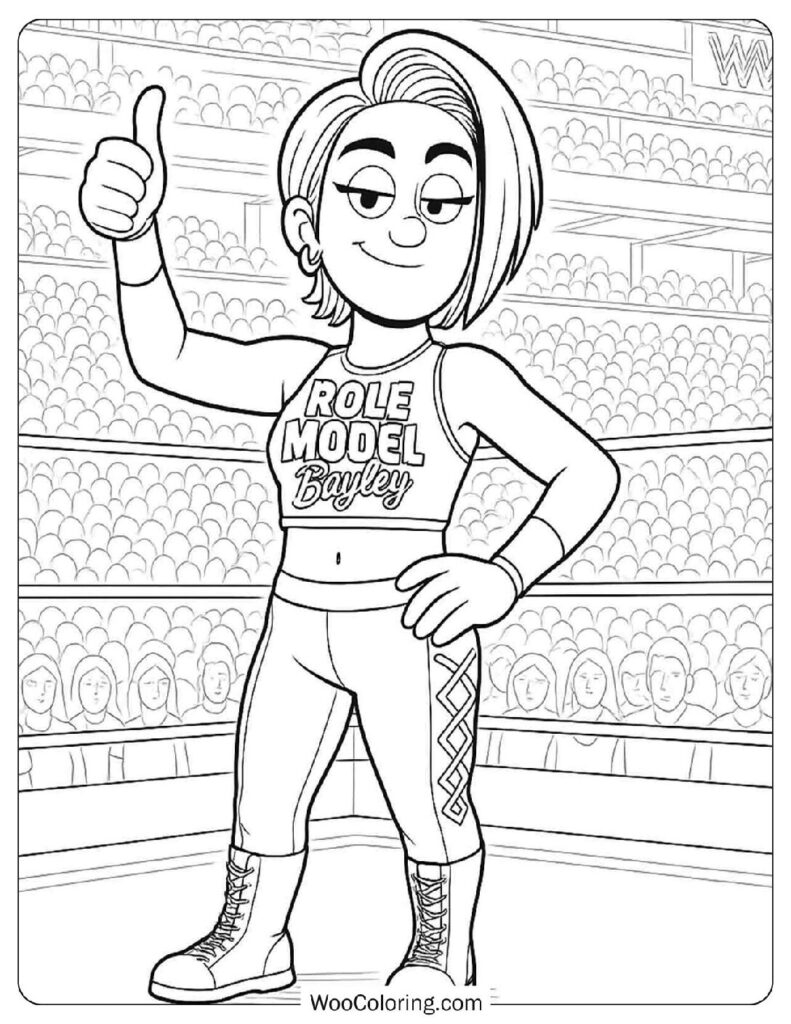 24 WWE Wrestling Coloring Pages Free PDF To Print Woo Coloring