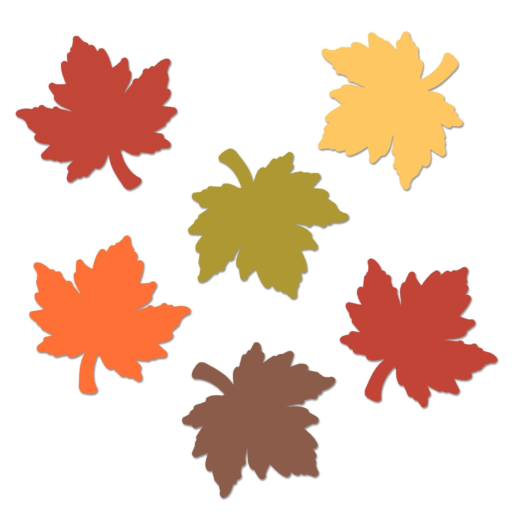 25 Fall Maple Leaves Leaf Die Cuts 4 Inches Autumn Cut Outs Etsy