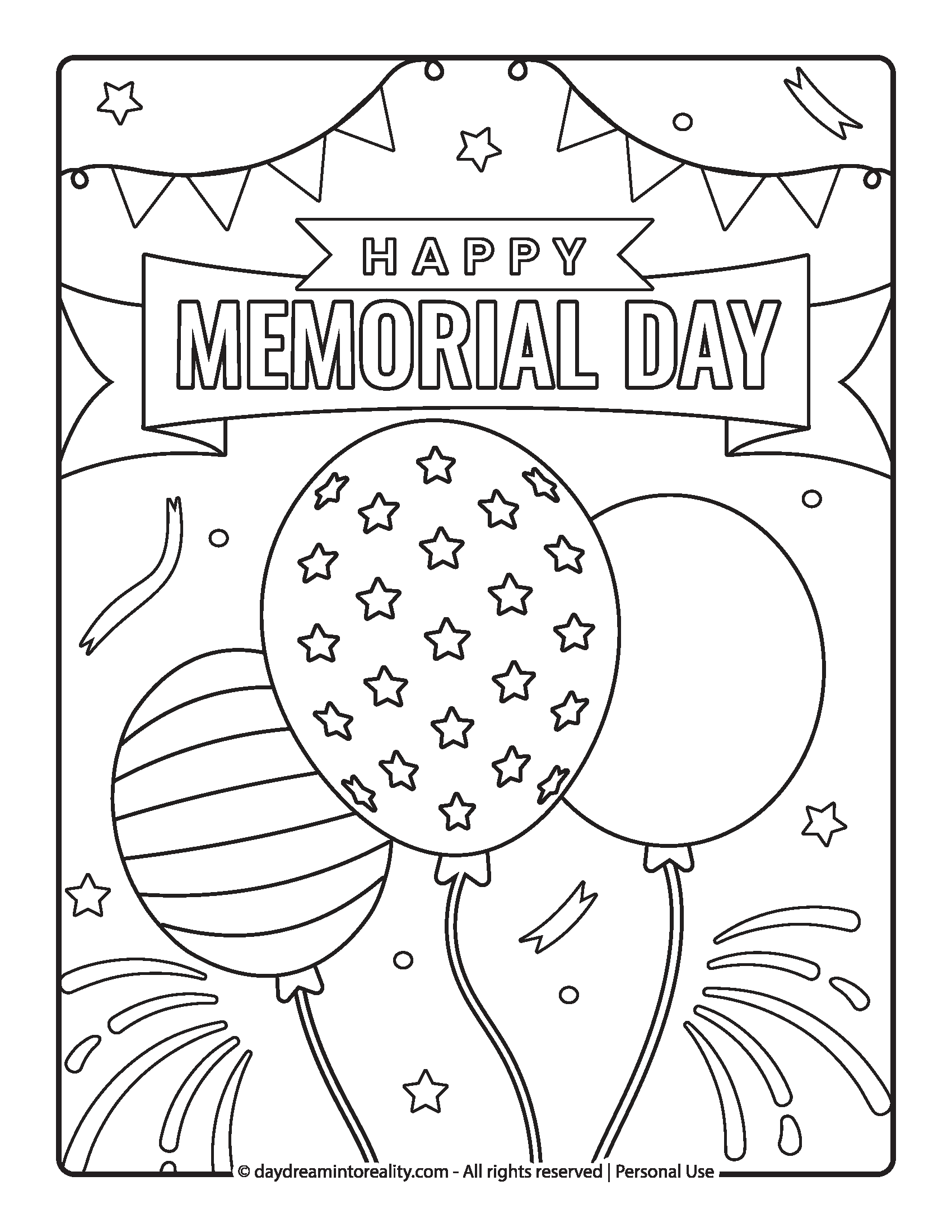 25 Free Memorial Day Coloring Pages Printable PDFs Daydream Into Reality