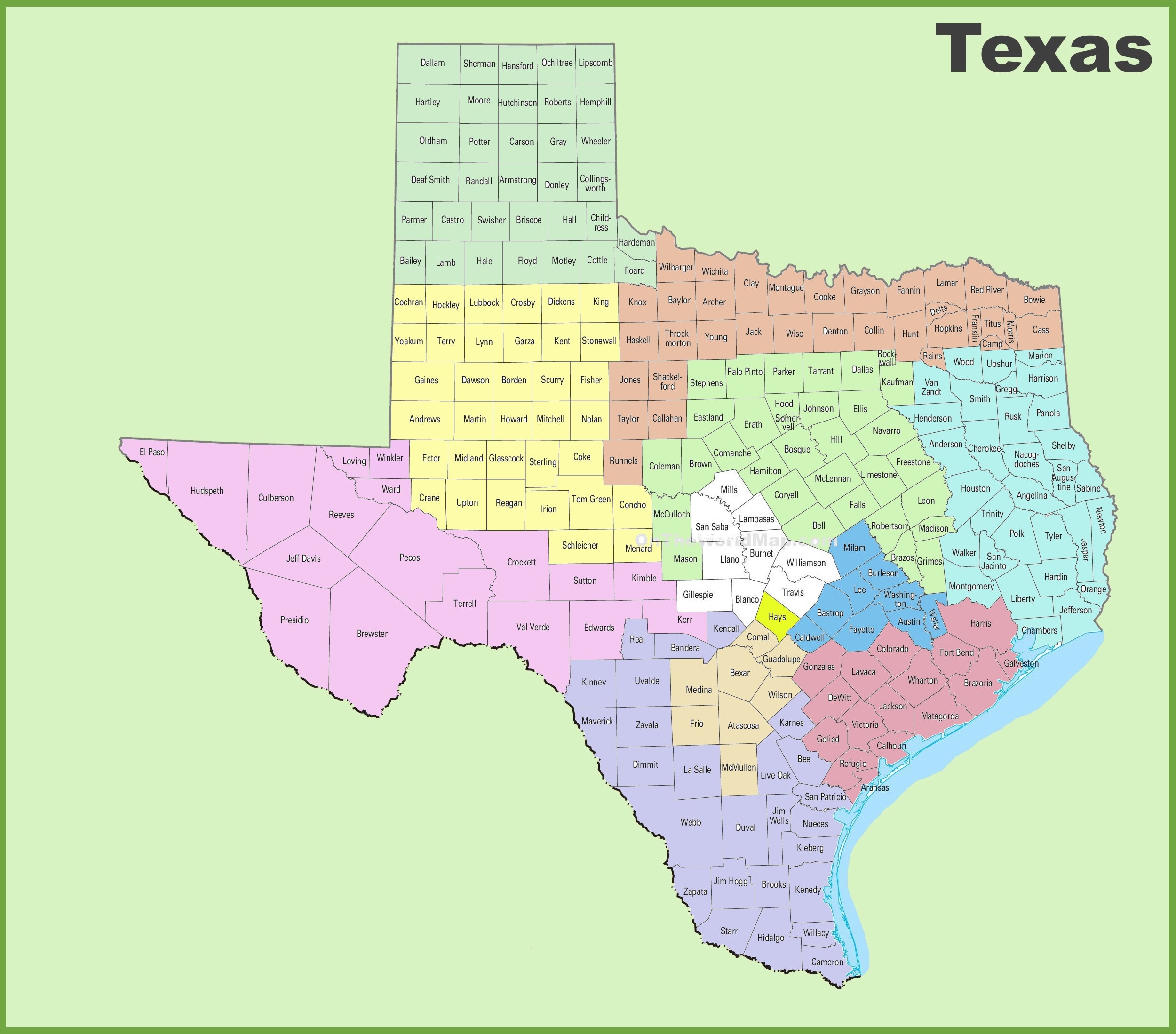 254 Counties In Texas The Rationale And The Plan Sandy In Texas