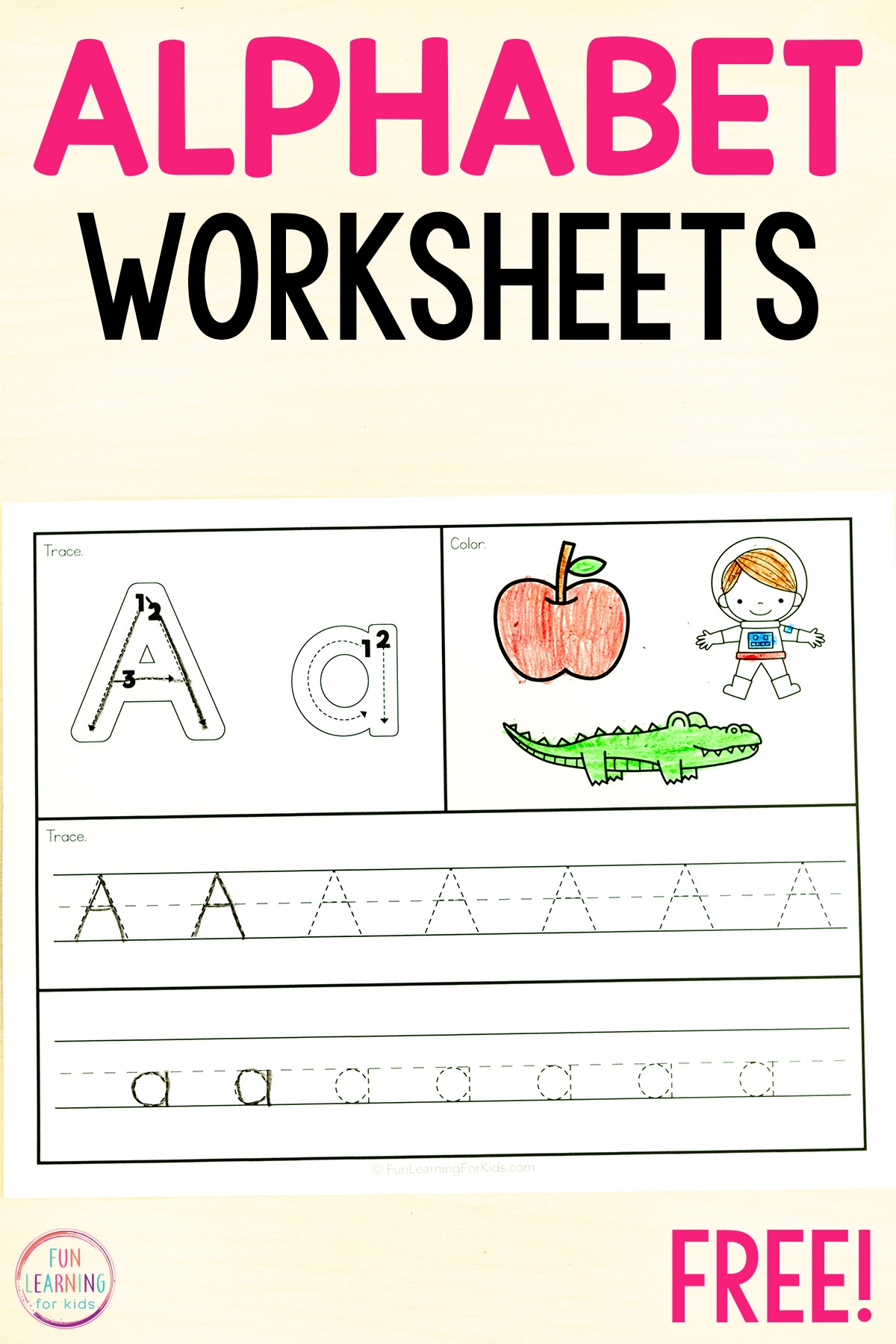 26 Alphabet Beginning Sounds Letter Tracing Worksheets 26 Alphabet Beginning Sounds Letter Tracing Worksheets