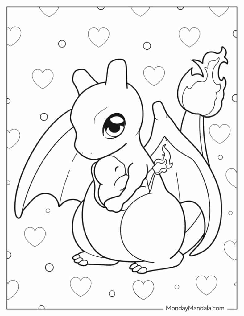 pokemon coloring pages charizard