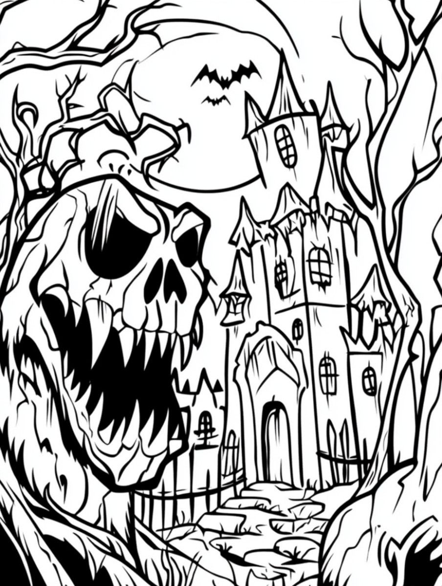 28 Scary Coloring Pages That Will Give You Goosebumps