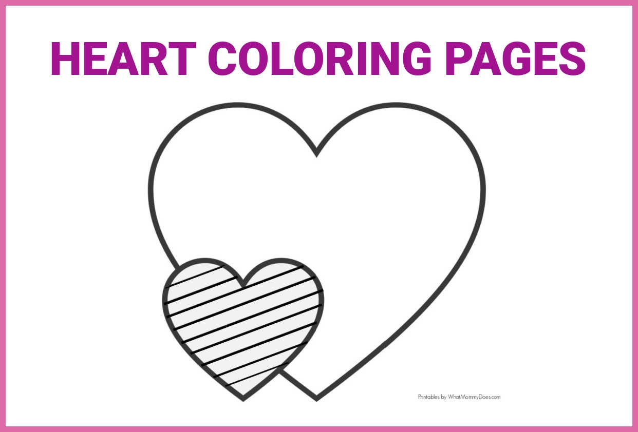 3 Easy Heart Coloring Pages For Kids Stripe Patterns What Mommy Does 3 Easy Heart Coloring Pages For Kids Stripe Patterns What Mommy Does