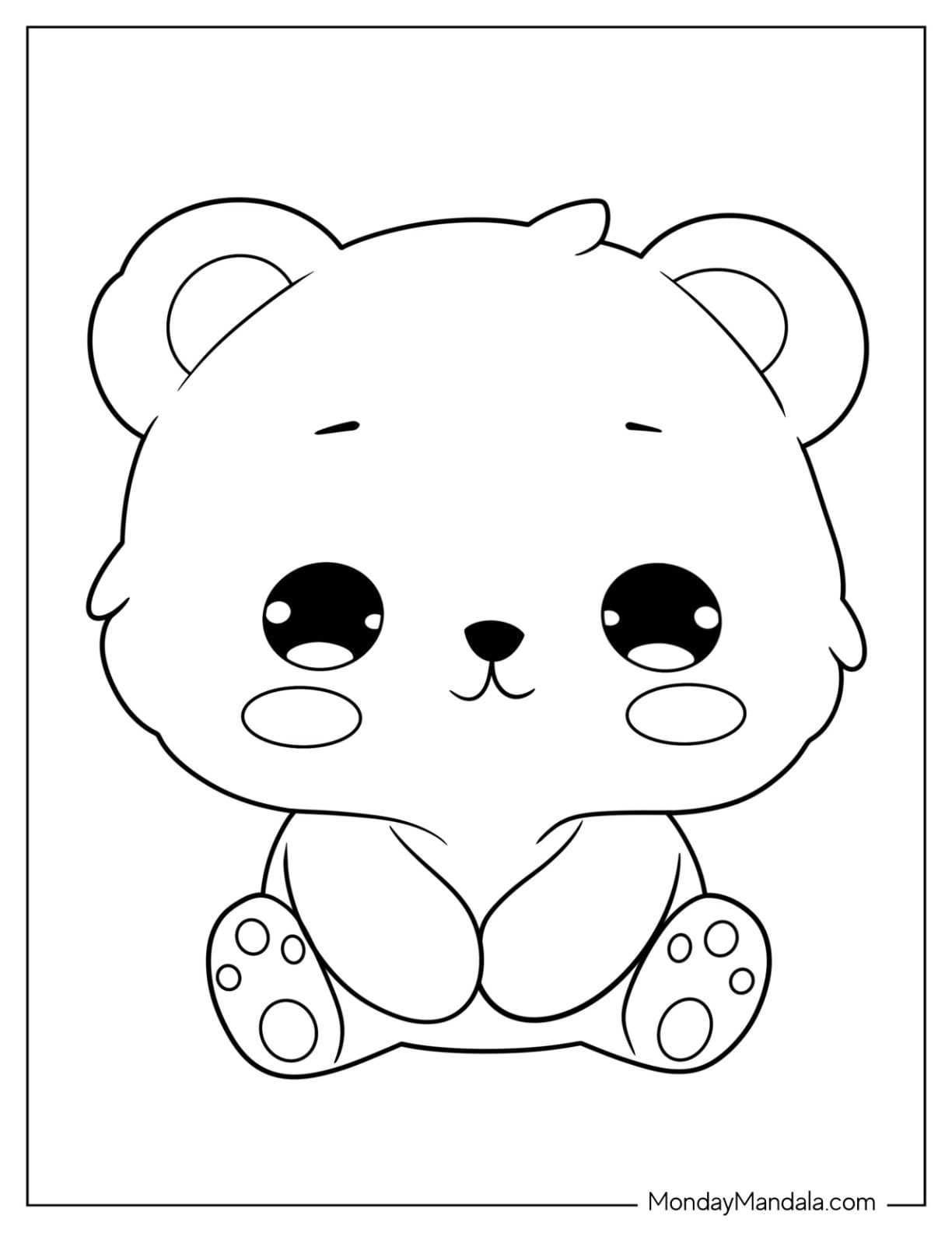 pictures to color of bears pictures to color of bears