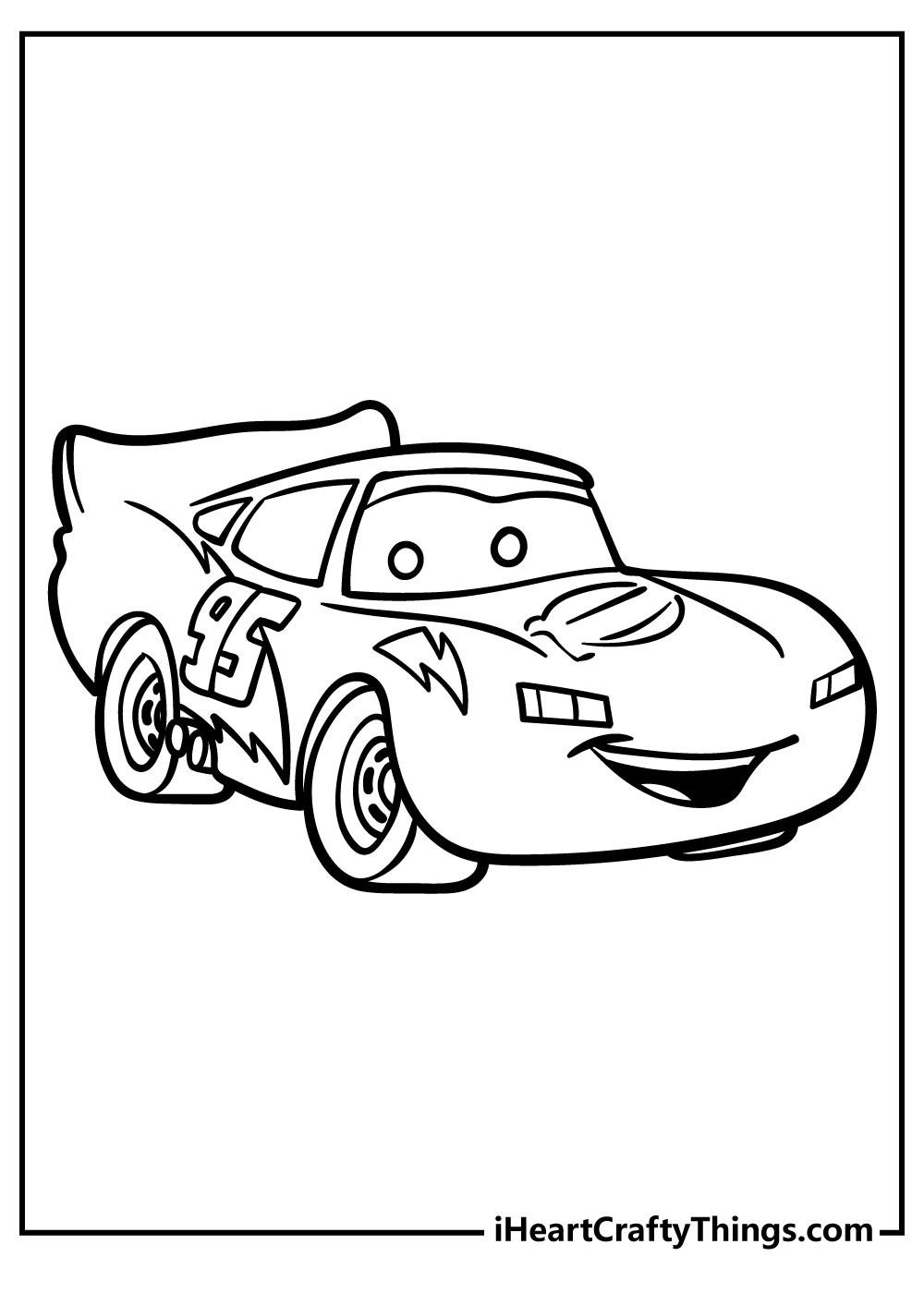 lightning mcqueen coloring page
