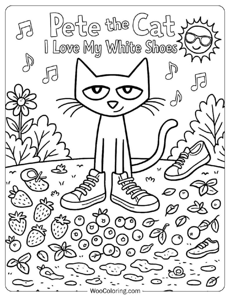 30 Pete The Cat Coloring Pages Free PDF To Print Woo Coloring
