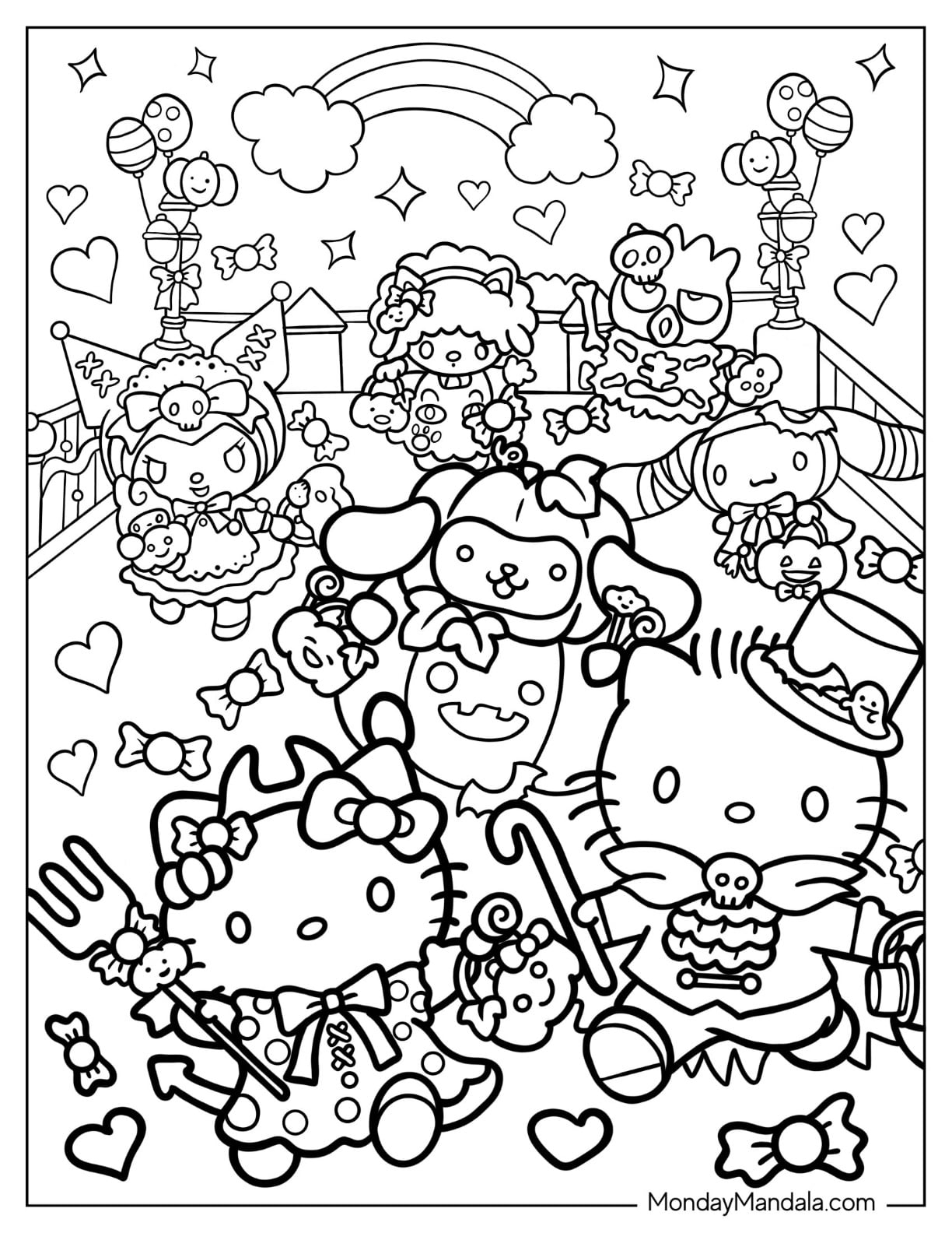hello kitty coloring pages halloween hello kitty coloring pages halloween