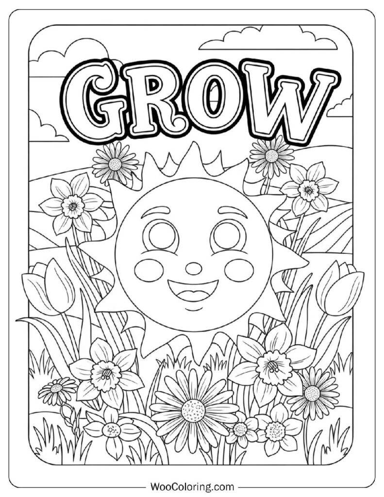 spring break coloring pages