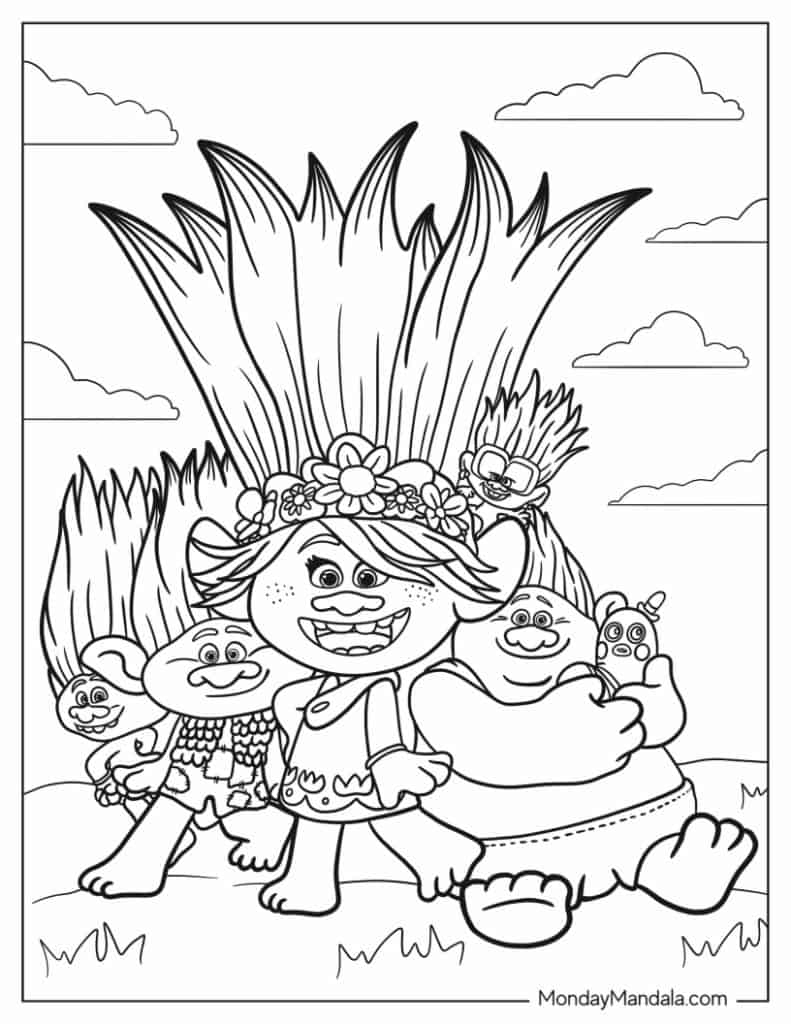 34 Trolls Coloring Pages Free PDF Printables 34 Trolls Coloring Pages Free PDF Printables