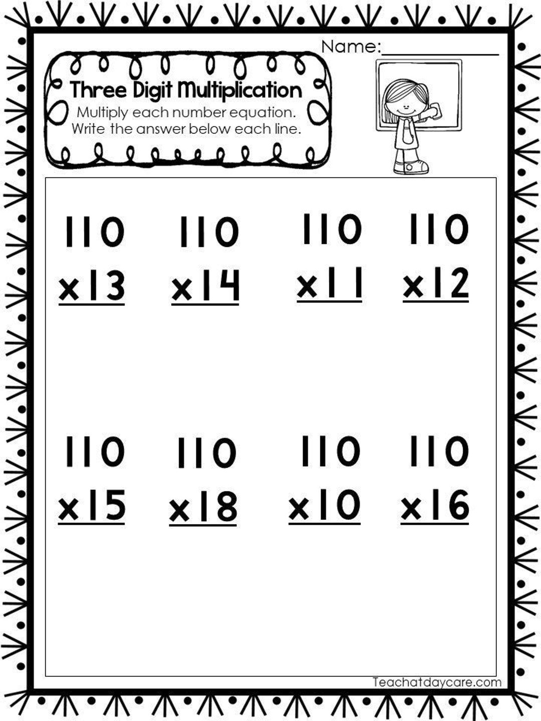 35 Printable Three Digit Multiplication Worksheets Numbers 110 120 And 210 220 2nd 4th Grade Math Etsy 35 Printable Three Digit Multiplication Worksheets Numbers 110 120 And 210 220 2nd 4th Grade Math Etsy