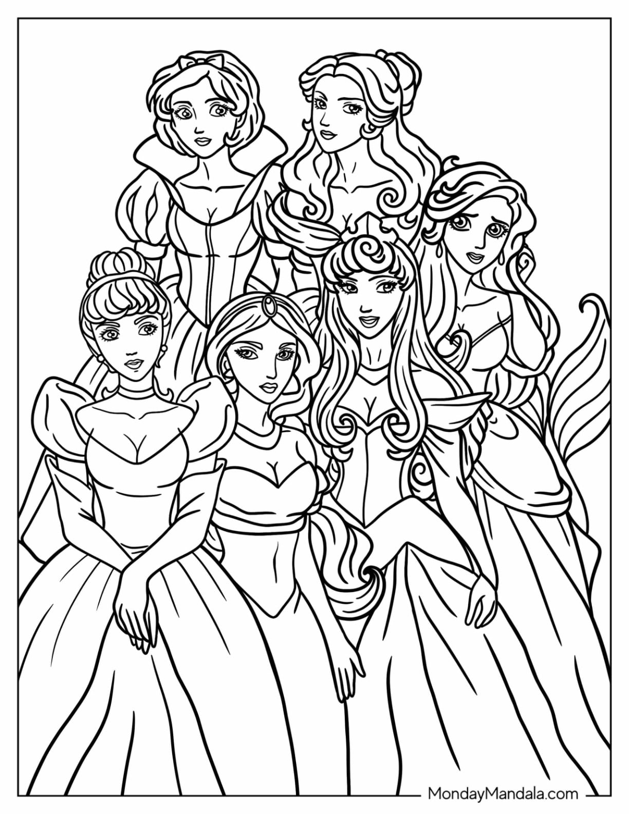 princess printable coloring pages princess printable coloring pages