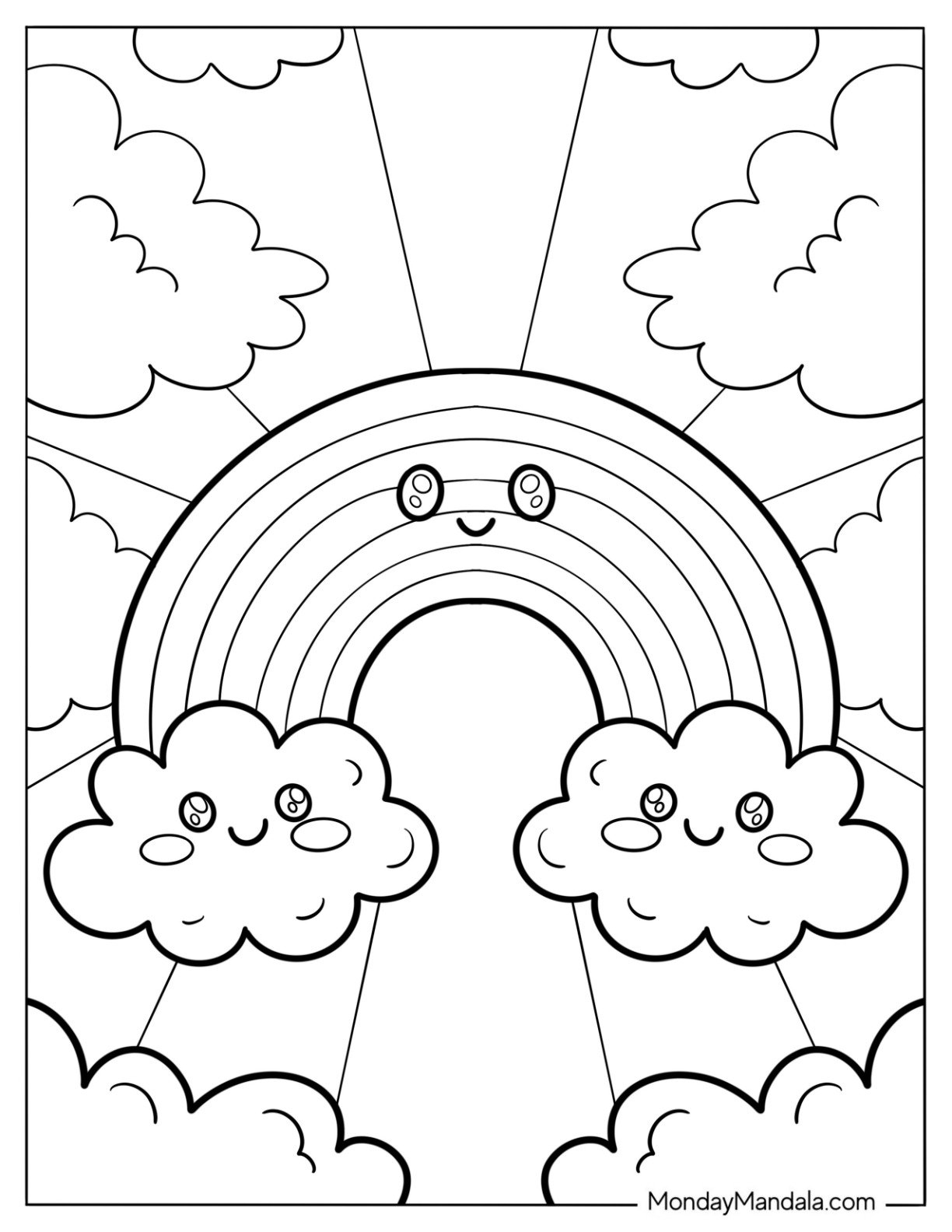 39 Rainbow Coloring Pages Free PDF Printables 39 Rainbow Coloring Pages Free PDF Printables