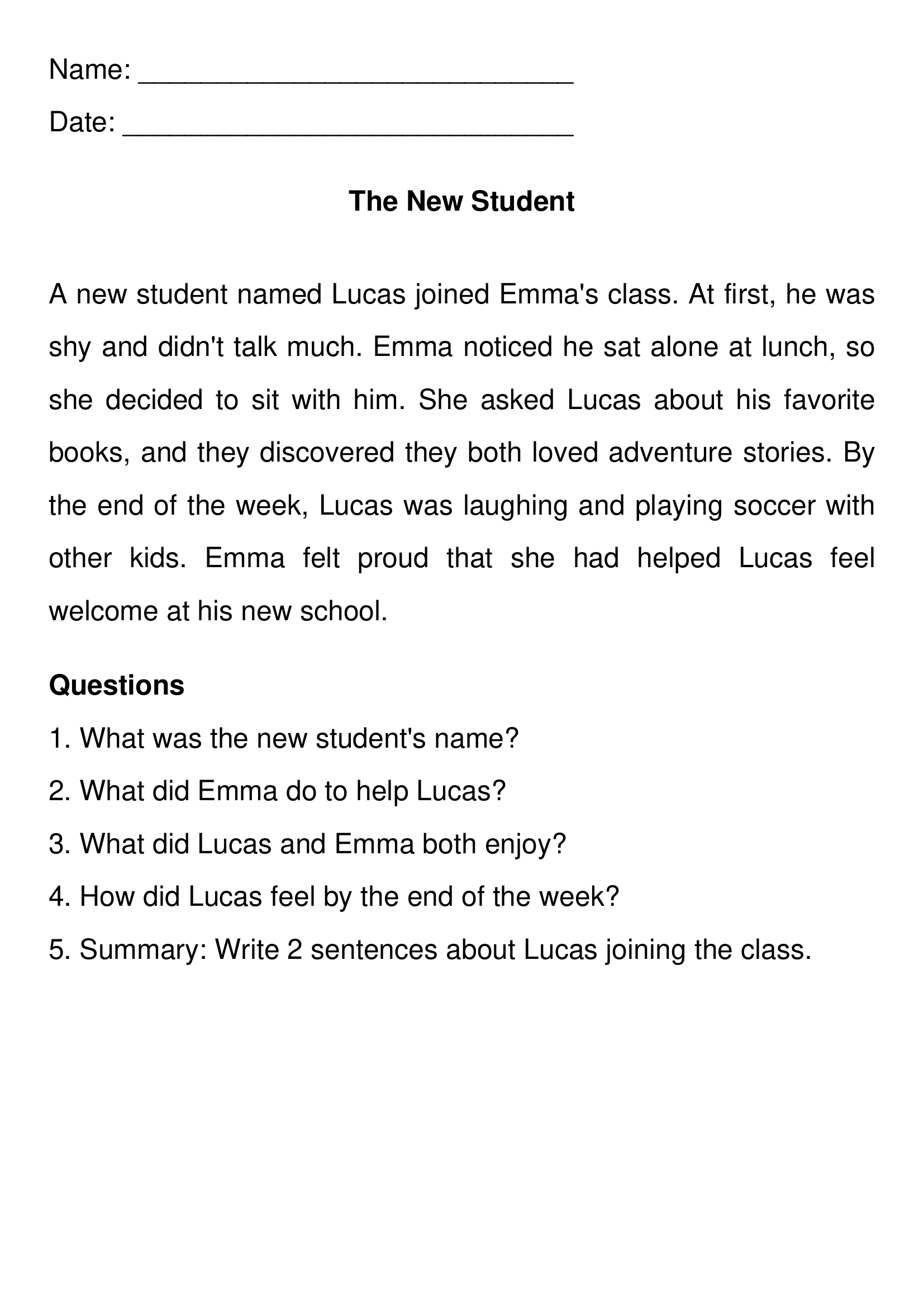 3rd Grade Reading Comprehension Worksheets Free PDF 3rd Grade Reading Comprehension Worksheets Free PDF