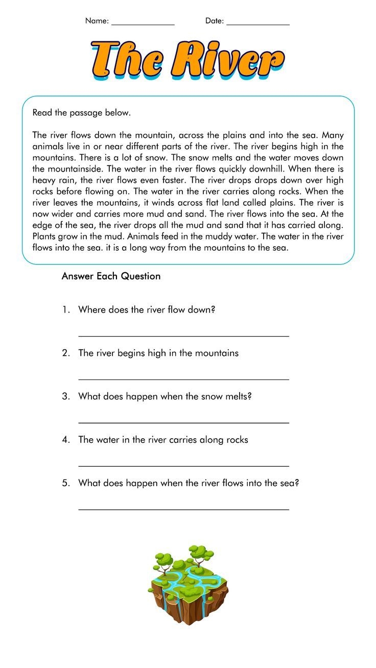 3rd grade reading comprehension worksheets