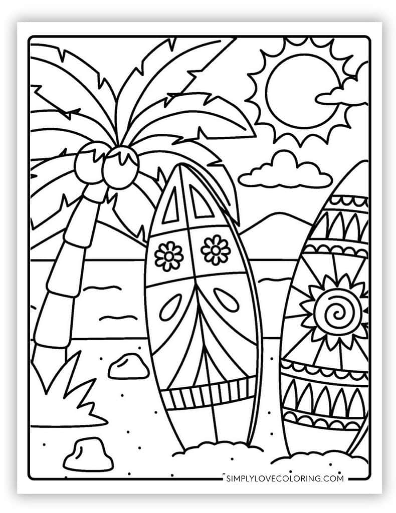 40 Cute Summer Coloring Pages Free PDF Printables Simply Love Coloring 40 Cute Summer Coloring Pages Free PDF Printables Simply Love Coloring