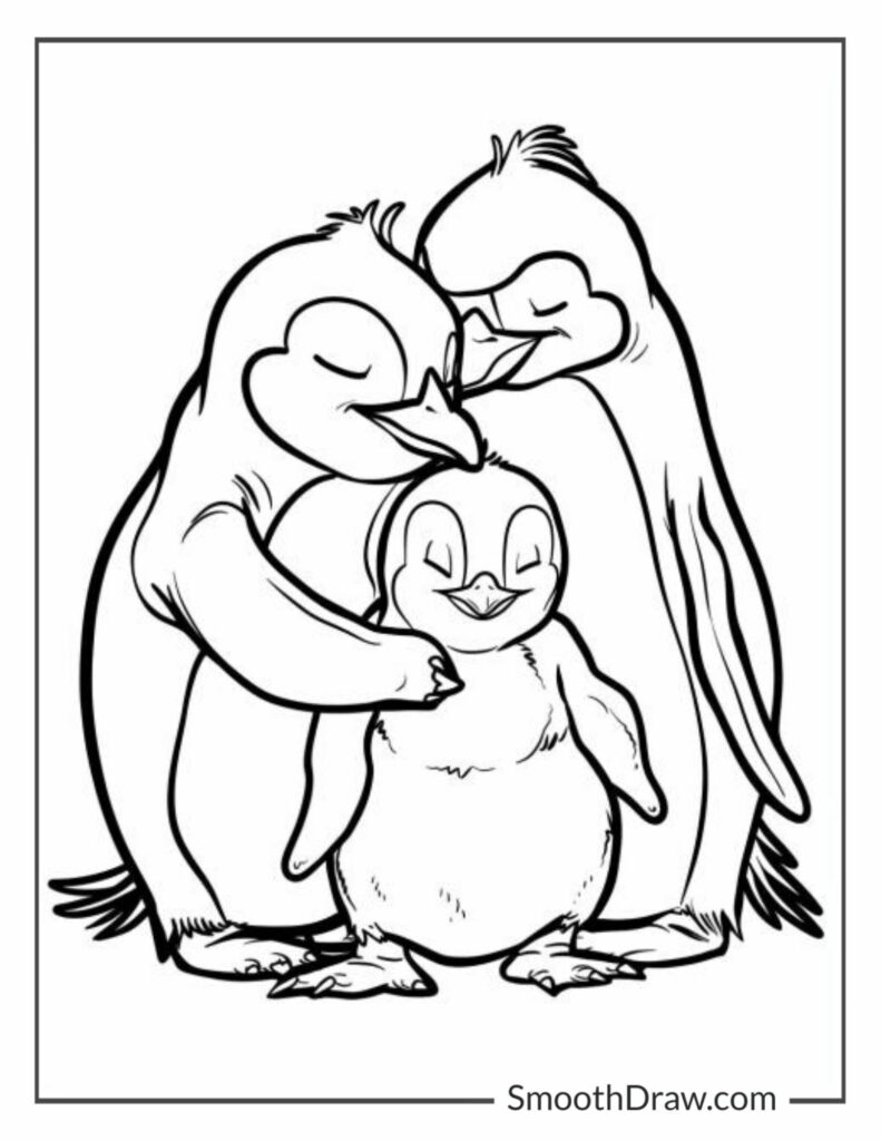40 Penguin Coloring Pages