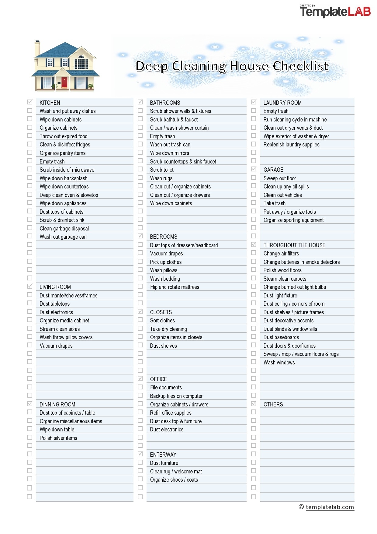house cleaning checklist printable free house cleaning checklist printable free