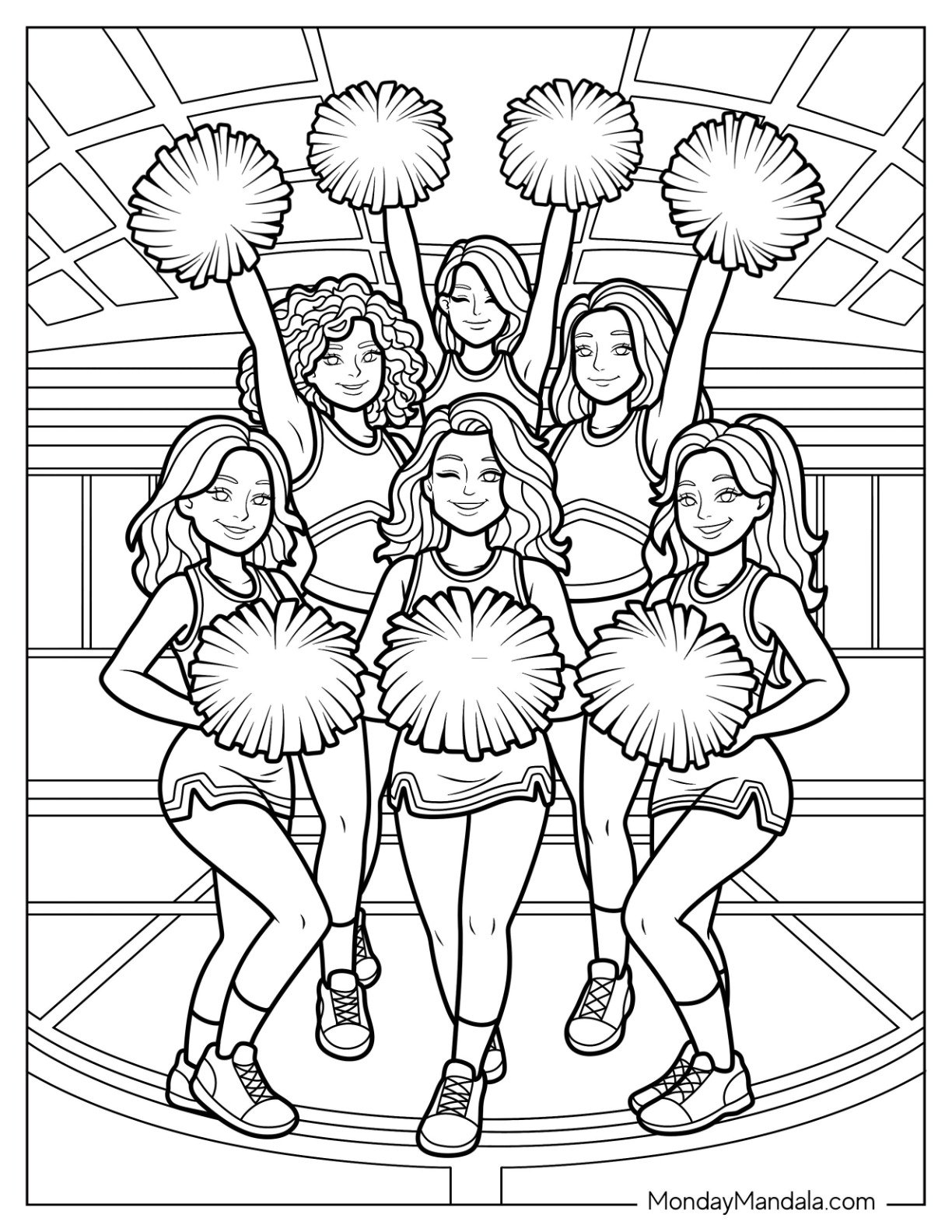 41 Cheerleading Coloring Pages Free PDF Printables 41 Cheerleading Coloring Pages Free PDF Printables