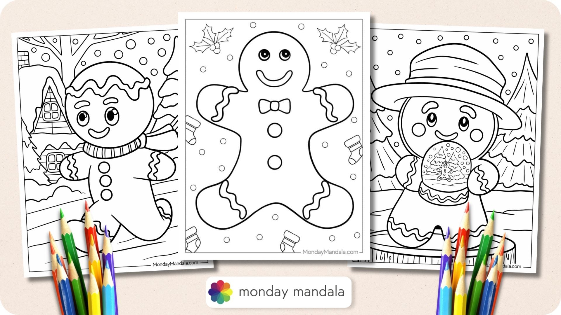45 Gingerbread Man Coloring Pages Free PDF Printables 