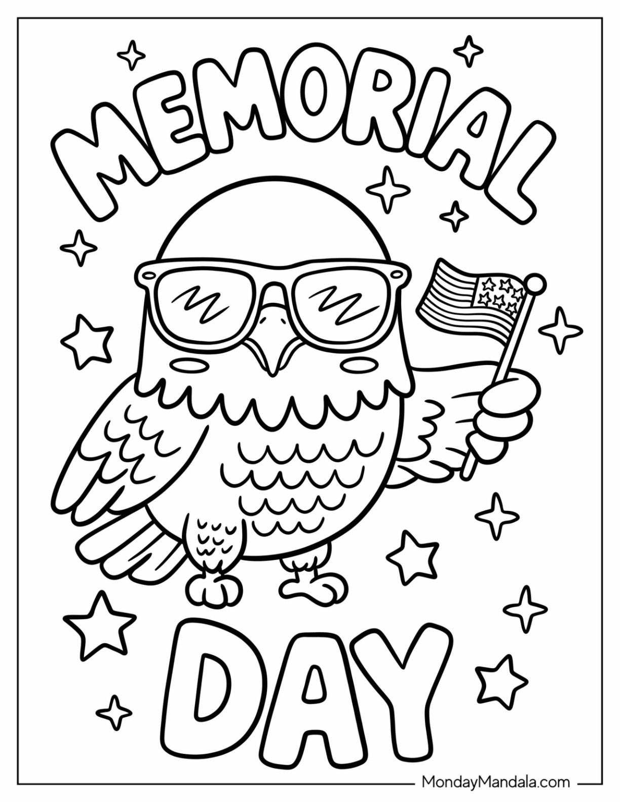 memorial day color sheets