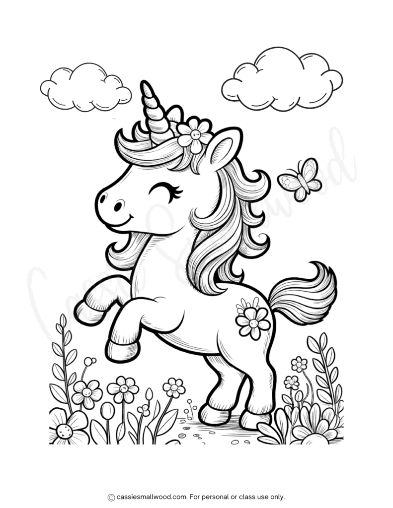 47 CUTE Unicorn Coloring Pages Cassie Smallwood 47 CUTE Unicorn Coloring Pages Cassie Smallwood